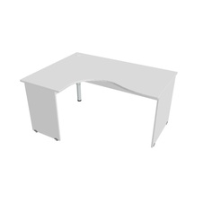 HOBIS kancelársky stôl pracovný tvarový, ergo pravý - GE 2005 P, biela