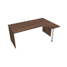 HOBIS kancelársky stôl pracovný tvarový, ergo ľavý - GE 1800 L, orech