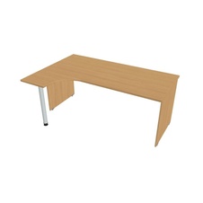 HOBIS kancelársky stôl pracovný tvarový, ergo pravý - GE 1800 P, buk