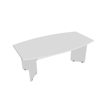 HOBIS kancelársky stôl jednací tvarový - GJ 200, biela