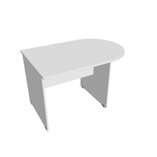 HOBIS prídavný stôl jednací oblúk - GP 1200 1, biela