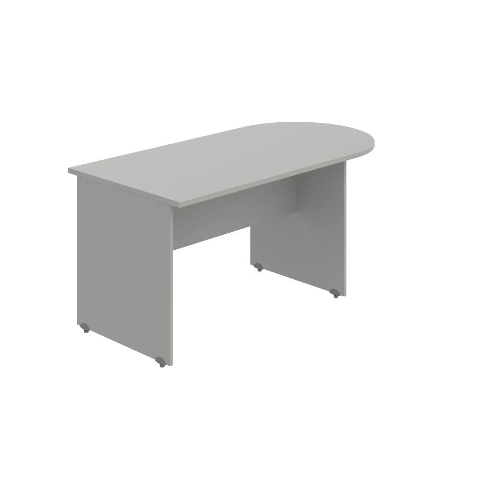 HOBIS prídavný stôl jednací oblúk - GP 1600 1, sivá