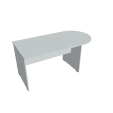 HOBIS prídavný stôl jednací oblúk - GP 1600 1, sivá