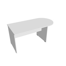 HOBIS prídavný stôl jednací oblúk - GP 1600 1, biela