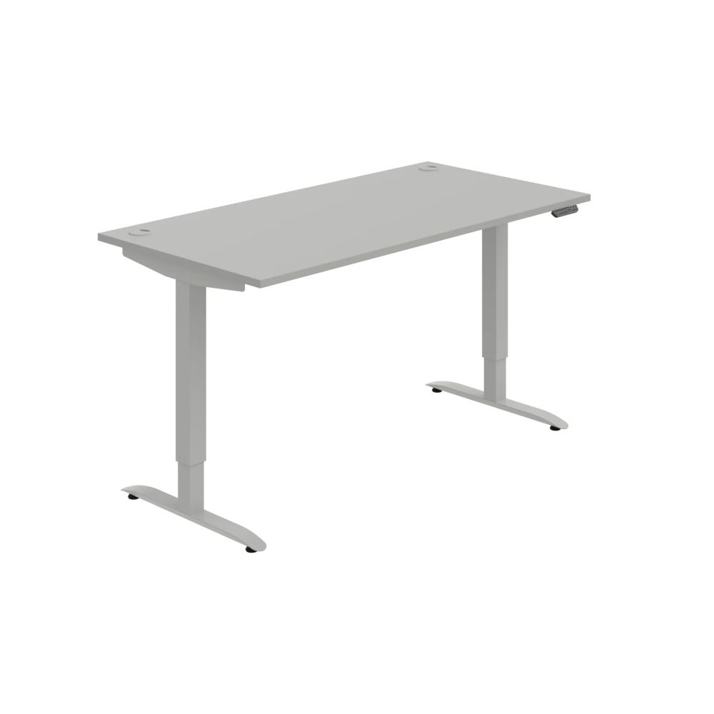 HOBIS výškovo nastaviteľný stôl 160 cm, pamäť.ovlad. - MOTION MS 2M 1600, sivá