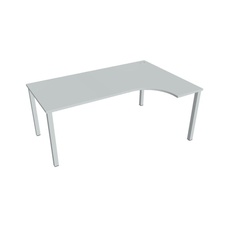 HOBIS kancelársky stôl, ergo ľavý - UE 1800 L, sivá