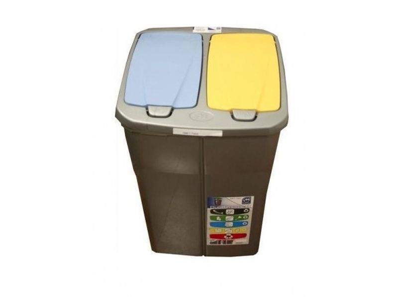 Odpadkový kôš duo 46l na papier, plast