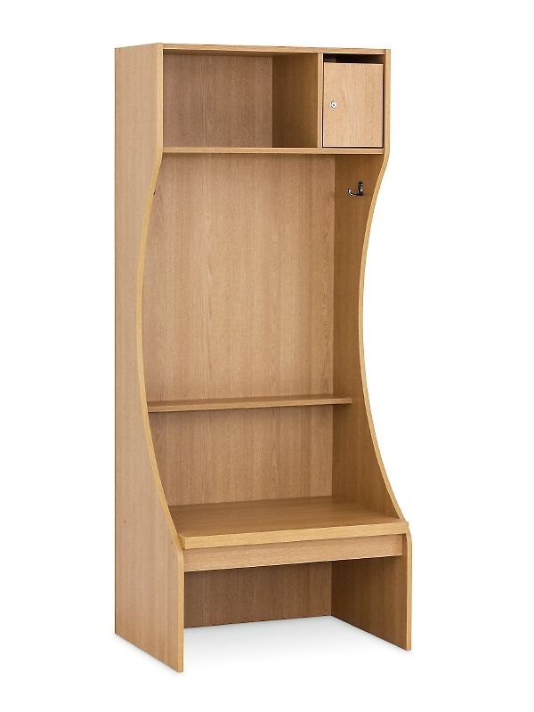 TRITON šatníkový box pre športovcov s úložným priestorom, dekor dub corbridge