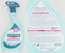 SANYTOL - dezinfekčný univerzálny čistič v spreji s vôňou eukalyptu - 1