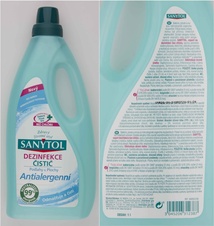 SANYTOL - antialergénna dezinfekcia, univerzálny čistič konc - 1