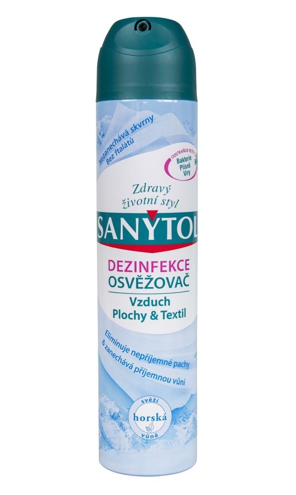 SANYTOL - dezinfekčný osviežovač vzduchu 300 ml, horská vôňa