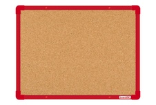 Korková nástenkaOK s červeným rámom 600x450