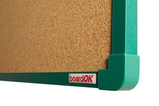 Korková nástenka boardOK so zeleným rámom 600x450 - 2