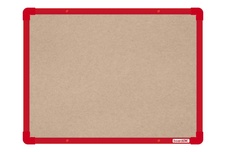 Textilná nástenka boardOK s červeným rámom 600x450