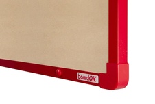 Textilná nástenka boardOK s červeným rámom 600x450 - 2