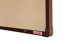 Textilná nástenka boardOK hnedé rámu 600x450 - 2