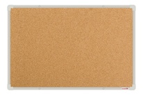 Korková nástenka boardOK so strieborným rámom 600x900