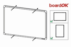 Korková nástenka boardOK s modrým rámom 600x900 - 3