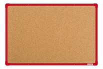 Korková nástenka boardOK s červeným rámom 600x900