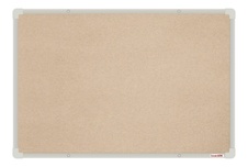 Textilná nástenka boardOK so strieborným rámom 600x900