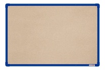 Textilná nástenka boardOK s modrým rámom 600x900