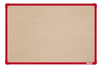 Textilná nástenka boardOK s červeným rámčekom 600x900