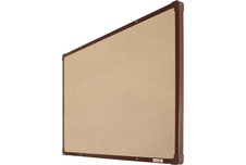 Textilná nástenka boardOK s hnedým rámom 600x900 - 1