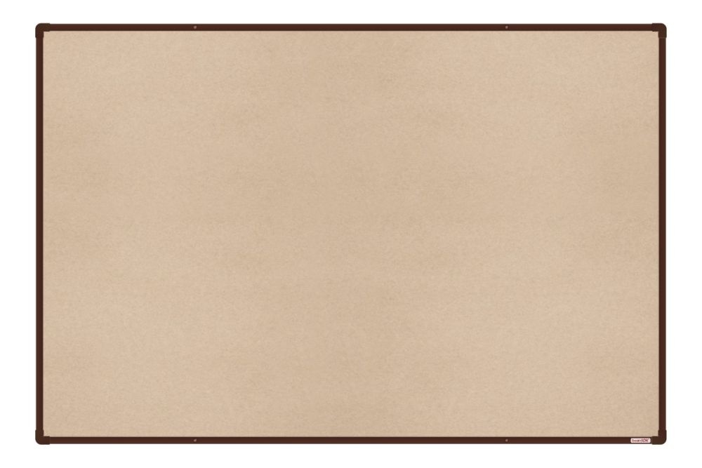 Textilná nástenka boardOK s hnedým rámom 1500x1200