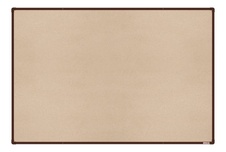 Textilná nástenka boardOK s hnedým rámom 1500x1200