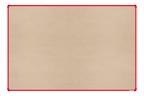 Textilná nástenka boardOK s červeným rámom 1800x1200