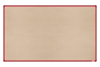 Textilná nástenka boardOK s červeným rámom 2000x1200