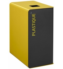 Kôš na triedený odpad - plast, Rossignol Cubatri, 56133, 65 L, uzamykateľný, žltý
