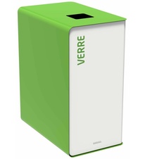Kôš na triedený odpad - farebné sklo, Rossignol Cubatri, 55416, 90 L, zelený