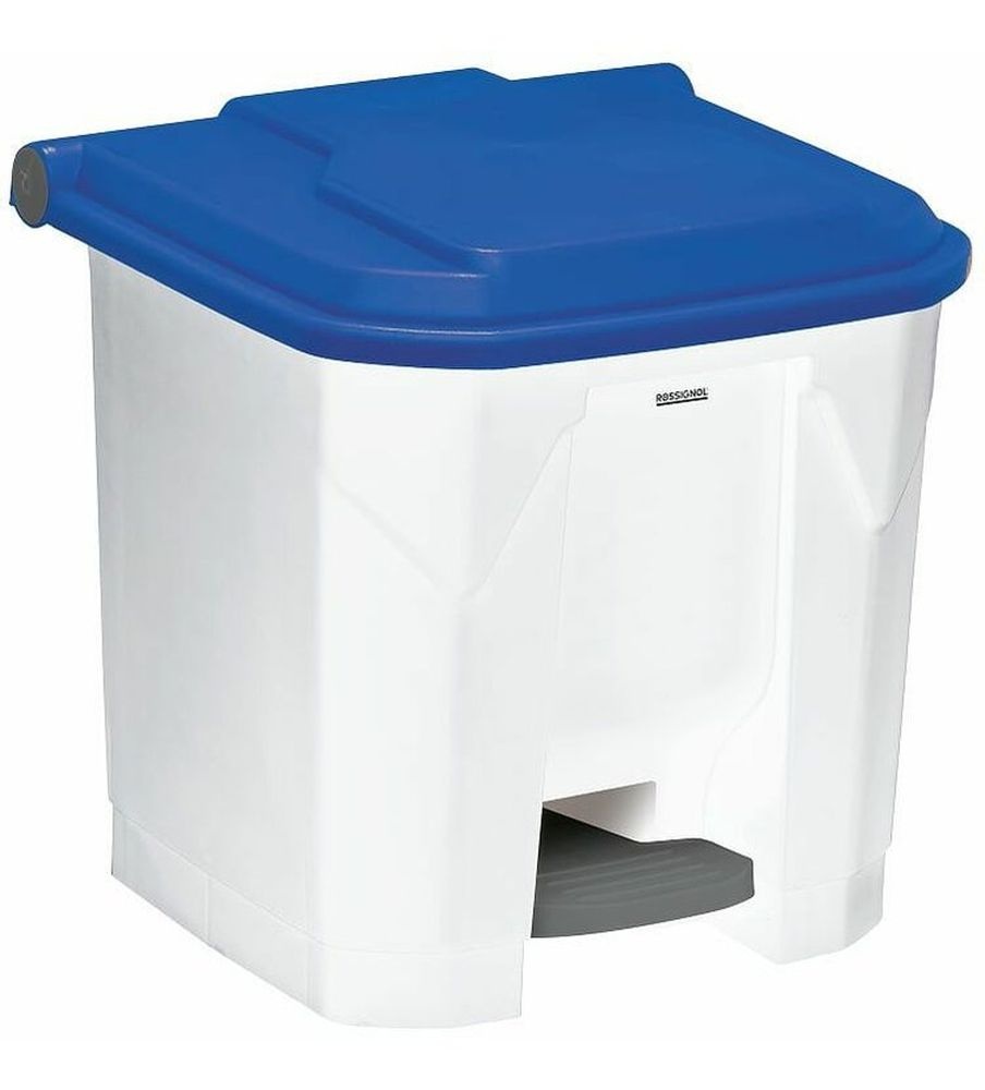 Kôš na triedený odpad pre HACCP - papier, Rossignol Utilo 54021, 30 L, modré veko
