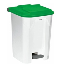Kôš na triedený odpad pre HACCP - sklo, Rossignol Utilo 54042, 50 L, zelené veko
