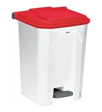 Kôš na triedený odpad pre HACCP - elektro, Rossignol Utilo 54043, 50 L, červené veko