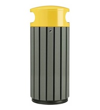 Vonkajší odpadkový kôš Rossignol Zeno Etik 57935, 60 L, žltý - 1
