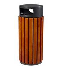 Vonkajší odpadkový Rossignol Zeno 58210 - 60 L, drevo, tmavo šedý