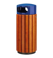 Vonkajší odpadkový kôš Rossignol Zeno 57885 - 60 L, drevo, modrý
