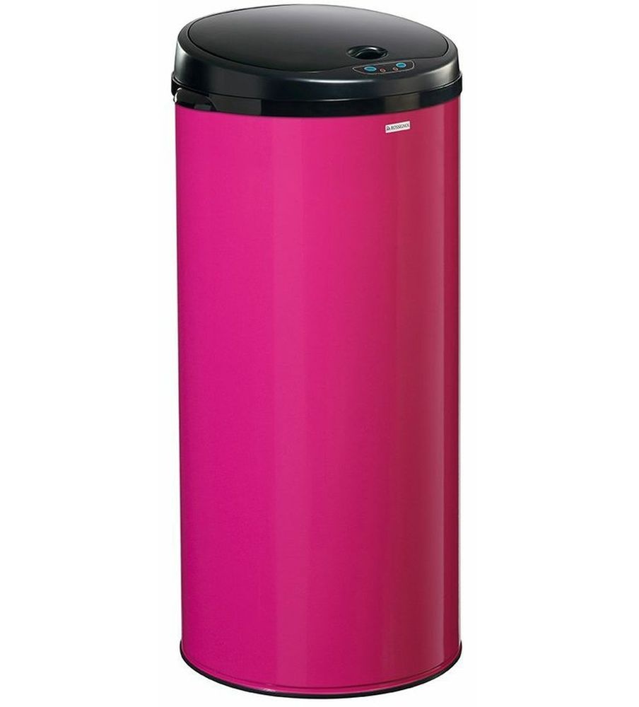 Bezdotykový odpadkový kôš Rossignol Sensitive Plus 93566, 45 L, ružový, RAL 4010