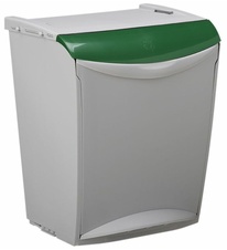 Kôš na triedený odpad stohovateľný Rossignol Bakatri 50720, zelený, 25 L