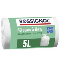 Vrecká do koša 5 L, Rossignol Bagy 99135 balenie 40 ks, biel