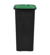Kôš na triedený odpad, pojazdný, Rossignol Movatri 56186, zelený, s otvorom, 85 L - 1