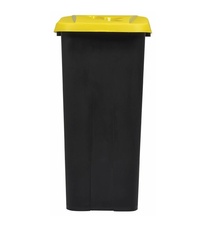 Kôš na triedený odpad, pojazdný, Rossignol Movatri 56188, žltý, s otvorom, 85 L - 1