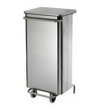 Odpadkový kôš Rossignol Collecroule 57255, 110 L, nerez oceľ