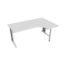 Kancelársky stôl pracovný, ľavé prevedenie - CE 1800 60 L, biela