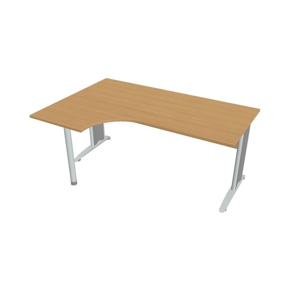 Kancelársky stôl pracovný, pravé prevedenie - CE 1800 60 P, buk