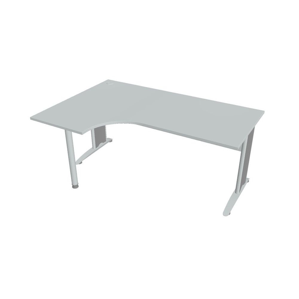 Kancelársky stôl pracovný, pravé prevedenie - CE 1800 60 P, šedá