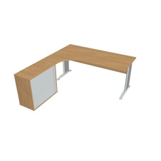 HOBIS kancelársky stôl pracovný, zostava pravá - CE 1800 HR P, dub