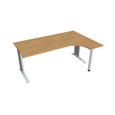 HOBIS kancelársky stôl pracovný tvarový, ergo ľavý - CE 1800 L, dub